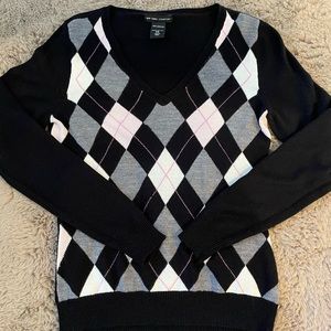 New York & Company Argyle Sweater